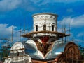 Church without golden dome under construction