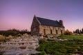 Church of the Good Shepherd at Lake Tekapo in south island in Ne Royalty Free Stock Photo