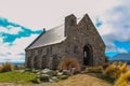 Church of the Good Shepherd, Lake Tekapo, South Island, New Zealand Royalty Free Stock Photo