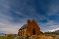 Church of the Good Shepherd at night in Lake Tekapo, South Island, New Zealand Royalty Free Stock Photo