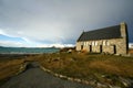 The Church of the Good Shepherd under sunset Royalty Free Stock Photo