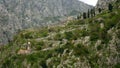 Church Gospa od Zdravlja of Kotor on the wall, Montenegro, Kotor