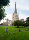Church and graveyard in Burford Royalty Free Stock Photo