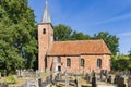 Chruch and cemetry Marum the Netherlands Royalty Free Stock Photo