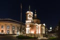 Church of the great Martyr barbarians at the barbarian in Moscow, Russia, at night