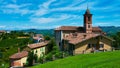 Church in Grinzane Cavour municipality, Piedmont, Italy Royalty Free Stock Photo