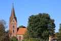 The church of Hanshagen in Mecklenburg-West Pomerania, Germany