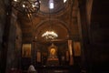 The interior of the church of the Holy Mother of God, Surb Astvatzatzin, in Khor Virap, Armenia