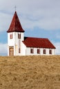 Church in the Hellnar village in Iceland