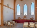 Interior, the church at Felicity, California