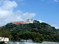 Church in the hills from the motoway from naples to Sorrento in Southern Italy.