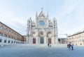 Church in historical city Siena, Tuscany, Italy