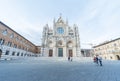 Church in historical city Siena, Tuscany, Italy