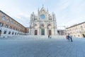 Church in historical city Siena, Tuscany, Italy