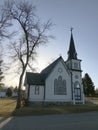 Church at Holland, Manitoba, Canada Royalty Free Stock Photo