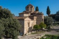 Church of Holy Apostles in ancient Greek Agora archaeological si Royalty Free Stock Photo