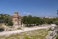 Church of Holy Apostles and the Temple of Hephaestus Royalty Free Stock Photo