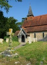 The Church of The Holy Cross, Bignor, Sussex, UK Royalty Free Stock Photo