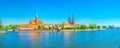 Church of the Holy Cross and St Bartholomew and cathedral of saint john the baptist in Wroclaw, Poland...IMAGE