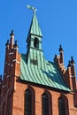 Church of the Holy family (fragment). Kaliningrad (former Koenigsberg), Russia Royalty Free Stock Photo