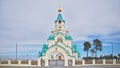 Church of the Holy Martyr Tatiana, Kogalym. Royalty Free Stock Photo