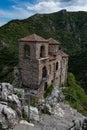 The Church of the Holy Mother of God in Asen`s fortress. Old medieval.fortress near Asenovgrad city. Plovdiv region Royalty Free Stock Photo
