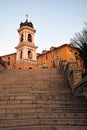 Bell Tower of the Assumption of the Holy Virgin orthodox church , Plovdiv Royalty Free Stock Photo