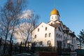 Church of the Holy Reverend Prince Alexander Nevsky at Moscow State Institute of International RelationsMGIMO. Russia.