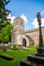 The Church of the Holy Rood in Ampney Crucis, Gloucestershire, England, UK