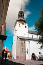 The Church of the Holy Spirit in the historical center of Tallinn, Estonia Royalty Free Stock Photo