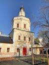 Church of the Holy Trinity in Khokhly in Octoer, Moscow, 1610 year built Royalty Free Stock Photo