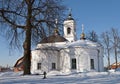 Orthodox church in winter time