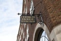 Church House Bookshop sign over doorway