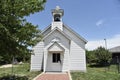 Church house at Deanna Rose Children`s Farmstead, Overland Park, Kansas Royalty Free Stock Photo