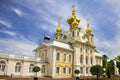 Church housing House Temple of the Grand Palace in Peterhof, St. Petersburg, Russia