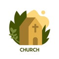Church icon. Cartoon Creative Church icon for web design, templates, infographics and more