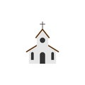 Church icon. Flat style