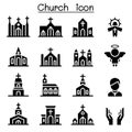 Church icons Graphic design