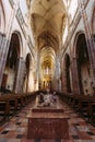 Church inside in prague Royalty Free Stock Photo