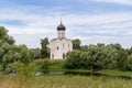 The Church of the Intercession of the Holy Virgin on the Nerl River or Royalty Free Stock Photo