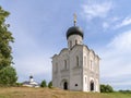 The Church of the Intercession of the Holy Virgin on the Nerl River or Royalty Free Stock Photo