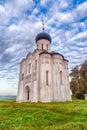 Church Intercession of Holy Virgin on Nerl River. Russia (HDR) Royalty Free Stock Photo