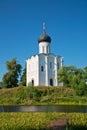 Church of Intercession upon Nerl River. Royalty Free Stock Photo