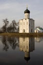 Church of Intercession upon Nerl River. (Bogolubovo, Vladimir region, Golden Ring of Russia) Royalty Free Stock Photo