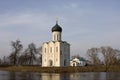 Church of Intercession upon Nerl River. (Bogolubovo, Vladimir region, Golden Ring of Russia) Royalty Free Stock Photo