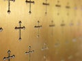 Church interior abstract background. Abstract selective focus Royalty Free Stock Photo