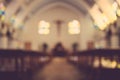 Church interior background Royalty Free Stock Photo