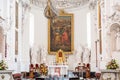 Church interior altar of St Peter St Paul church