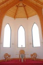 Church Interior - Altar and Windows Royalty Free Stock Photo