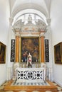 Church interior at Dubrovnik in Croatia Royalty Free Stock Photo